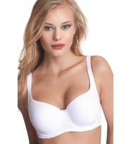 NBB 3613 Toparlayıcı Kaplı Balenli Basic Sütyen (B C D Kap) (Beyaz)