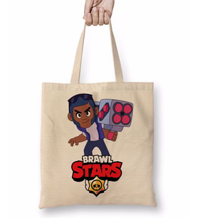 Brawl Stars Aslan Dansçı Brock Bez Çanta Uzun Saplı
