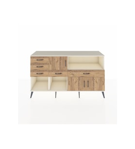 Kronos Konsol 2 Raflı 5 Çekmeceli 3 Kapaklı 176x59x99 Aytaşı-Çam
