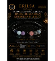 Sertifikalı Doğal Taş Kötü Alışkanlıklardan Uzaklaşma Bilekliği - Ayarlanabilir Unisex Lüks Tasarım