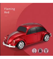 Küçük Araba Hoparlörü Işıkları İle 3D Surround Müzik Çalar Taşınabilir Destek TF kart U Disk Flash (Kırmızı)