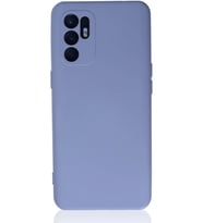 Reno 6 Kılıf Nano içi Kadife Silikon - Lila