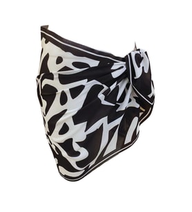 Kısa Pareo - Leopar Model 150x50 Cm