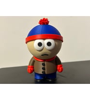 Stan Marsh Figürü - 3D Yazıcı South Park Biblo - Kırmızı Ponponlu Şapkalı Koleksiyon Figürü