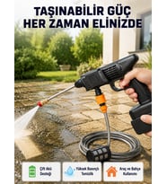 21V Akülü Basınçlı Yıkama Makinesi Çift Akülü ve Hızlı Şarj Özellikli