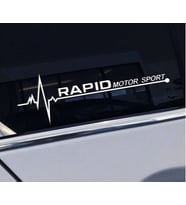 Rapid Yan Cam Sticker Oto Kapı Çıkartma Tuning oto 20 cm x 7 cm yazı 447