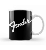 Fender Music Bass Guitar Design Kupa Bardak Porselen