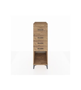 Kronos Dolap 4 Çekmeceli 44x59x134 Çam-Çam