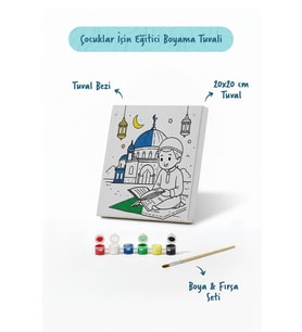 Ramazan Eğitici Boyama Seti Kur’an Okuyan Çocuk (Şövalesiz)