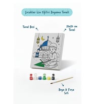 Ramazan Eğitici Boyama Seti Kur’an Okuyan Çocuk (Şövalesiz)
