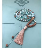 AMAZONİT MALA KOLYE