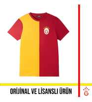 Galatasaray Lisanslı 5 Yıldızlı Yetişkin T-Shirt (Kırmızı)