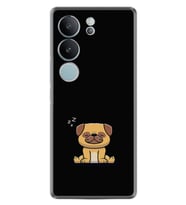 Vivo V29 Kılıf Desenli Silikon Platinium Uyuyan Köpek 1875