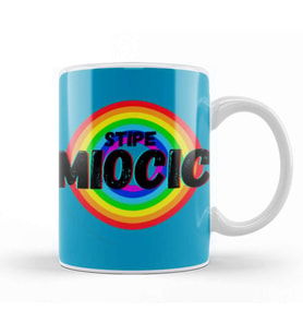 Stipe Miocic  Vintage Retro Rainbow Style Warriors Design Wrestlers Gift Kupa Bardak Porselen