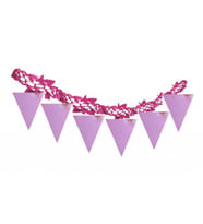 Süs uzar puantiyeli&amp;flamalı set pembe p1-