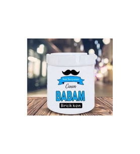 Canım Babam Biricik Kızın Seramik Küllük