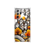 PrintiFy Samsung Galaxy Note 20 Ultra ile Uyumlu Düşlerin Dansı Serisi Göçebe Şatolar Tasarımlı Uv Baskılı Köşe Korumalı Antişok Kılıf