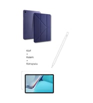 Galaxy A9 Plus X210 11 inç Uyumlu Tablet Kılıfı Tri Folding Tablet Kalemi Fskl02 Ekran Koruyucu