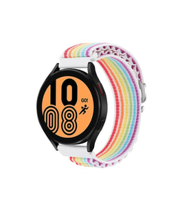 Uray store Watch 22mm KR410 Kumaş Kordon - Gökkuşağı