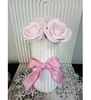GÜLLERİN ZERAFETİ KOKULU TAŞ DEKORATİF HEDİYE (Pembe)
