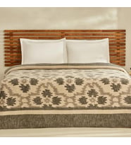 Karaca Home Damask Antrasit Çift Kişilik Pamuklu Battaniye