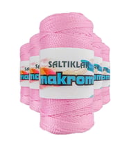 5 Adet Polyester Makrome İpi 1545 Pembe 100 gr