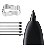 Lexroo Samsung Galaxy S21 Ultra Pencil Uçları 5`li Paket Siyah [Galaxy S21 Ultra ile - Siyah]