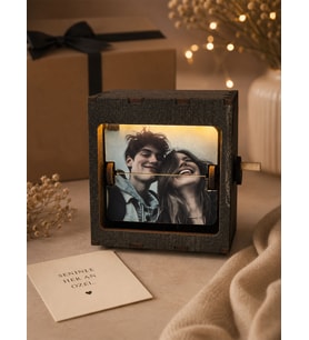 Kişiye Özel Işıklı 10 Fotoğraflı Anı Kutusu - Memory Box