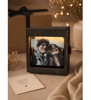 Kişiye Özel Işıklı 10 Fotoğraflı Anı Kutusu - Memory Box