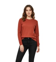 Kadın Sıfıryaka Sweatshirt  BGL-ST05116 (Kiremit)