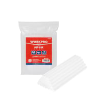 WORKPRO WP432002 11x200mm Sıcak Silikon Tabancası İçin 50 Adet Şeffaf Yedek Silikon/Mum