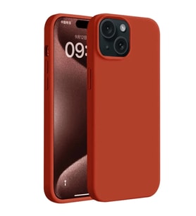 Apple İphone 15 Plus Kılıf First Silikon - Kırmızı
