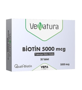 Venatura Biotin 5000 mcg Tablet 30 Tablet