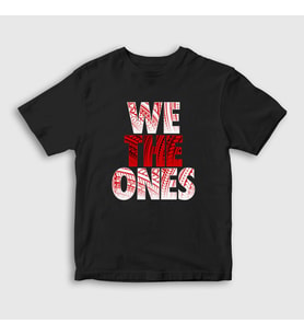 Presmono Unisex Çocuk Siyah We The Ones Güreş Wwe The Bloodline T-Shirt 515407tt