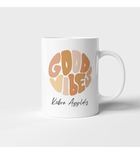 Good Vibes İyi Hisler Baskılı Kupa Bardak