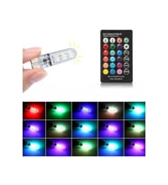 Kumandalı Rgb T10 Park Ledi Far Ledi Renkli Park Ampulü