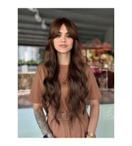 Kahve Tonu Su Dalgalı Vip Peruk