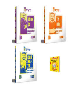 TYT Türkçe Tarih ve Coğrafya Video Çözümlü Soru Bankası 3lü Set