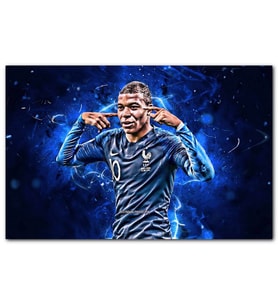 Cakatablo 10 Numara Kylian Mbappe Görseli MDF Tablo