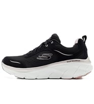 Skechers D'Lux Walker 2.0 Gradient Glam Memory Foam Leather Womens Sneaker Hafızalı Taban Hakiki Deri Kadın Günlük Spor Ayakkabı Siyah