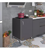 Kenzlife ocak dolabı kamuran gri 85*60*56 hazır mutfak ankastre gömme ocak için arkalıksız (Karışık)