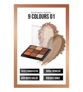 New Well Eyeshadow Palette 9 Colours No 01