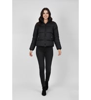 Kadın Oversize Şişmet Spor Mont M5006 BGL-ST04909 (Siyah)
