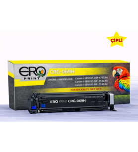 Canon CRG 069H Sarı Muadil Toner - 5600 Sayfalık Çipli Toner