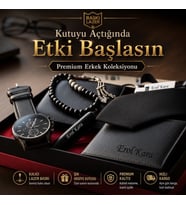 İsme Özel Lüks Erkek Hediye Seti - Hakiki Deri Kemer Kartlık Cüzdan Çakmak Anahtarlık Tesbih Kravat - Babaya Eşe Sevgiliye Arkadaşa Hediye