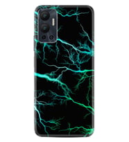 Infınix Hot 12 Kılıf Silikon Desen Özel Seri Green Thunder 1693