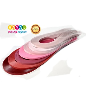 Kırmızı Dünya Serisi Hayal Quilling Kağıtları 3mm