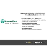 OpenCart - Kuveyt Türk  Sanal POS Modülü