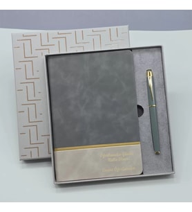 Öğretmenler Gününe Özel Deri Defter Ve Kalem Set