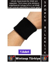 Konforlu Tenis Futbol Basketbol Koşu Fitness Likralı Esnek Ter Emici Destekleyici Sporcu Bilekliği